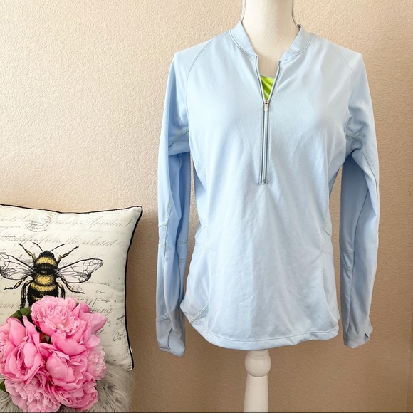 Nike womens blue sphere dry zip up sweatshirt L - Picture 3 of 7